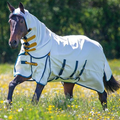 Deka síťovaná Shires Highlander Plus Combo bílá – Zboží Dáma