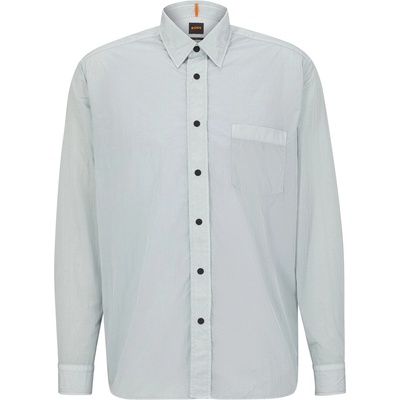 HUGO BOSS Риза Boss Men's Lambini Long Sleeve Plain Shirt - Pastel Grey