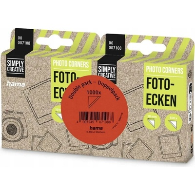 Hama fotorůžky samolepící, transparentní, 2x500 ks (dvojité balení)