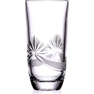 Bohemia Crystal Ručně broušené sklenice na vodu, nealko a koktejl Mašle 300ml (set po 6ks)