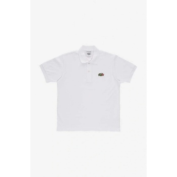 Lacoste x Netflix bavlněné polo tričko s aplikací bílá