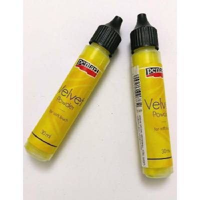 Sametový Velvet pudr 30ml ŽLUTÝ