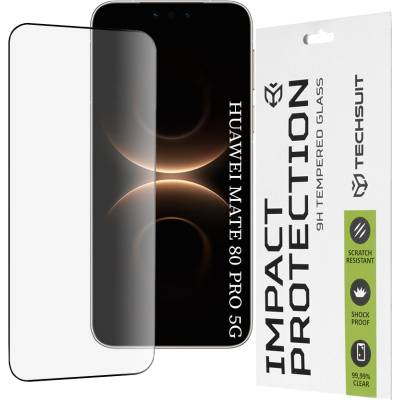 Techsuit Протектор за Huawei Mate 80 Pro - 111D Full Cover / Full Glue Glass - Techsuit - Черен