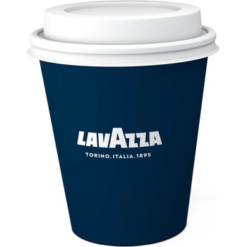 LAVAZZA хартиена чаша с капак за кафе синя 80 мл