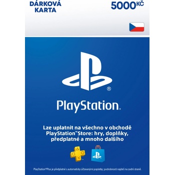 PlayStation Store predplatená karta 5000 Kč