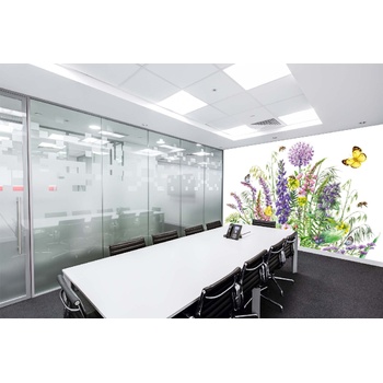 DIMEX ART s. r. o Самозалепваща се флизелинова фототапета ръчно рисувани цветя 375 x 250 см