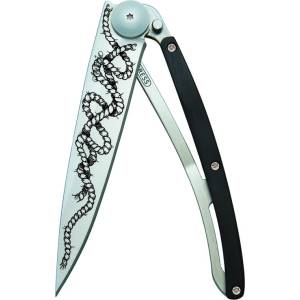 DEEJO 1cb045 tattoo / Ултралеко джобно ножче с дръжка от абаносово дърво (1cb045)