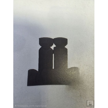 Комплект конзоли за лира - черни 4бр (5617092)