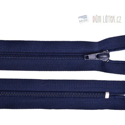 Zips špirálový 6mm nedeliteľný 16cm tmavomodrý