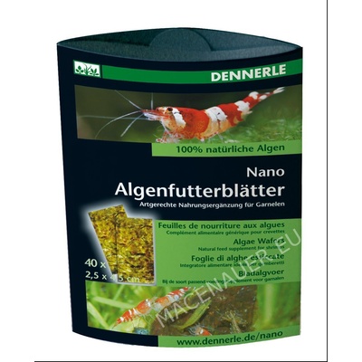 DENNERLE NANO Řaskové plátky Algenfutterblätter 40ks