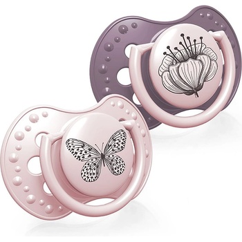 LOVI Botanic 0-3m биберон Girl 2 бр
