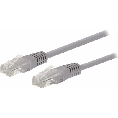 C-TECH CB-PP5-1.5 patch, Cat5e, UTP, 1,5m, sivý