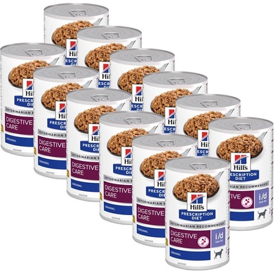 Hill's Hill s Prescription Diet i/d Low Fat Грижа за храносмилането консерви за кучета 12 x 360 г