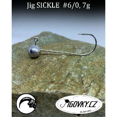 Jigovky.cz Jigové hlavičky Sickle vel.6 7g 5 ks