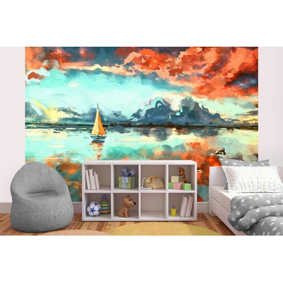 DIMEX ART Самозалепваща се флизелинова фототапета картина - платноходка 375 x 250 см