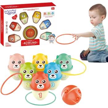 Woopie dětské kuželky barevní medvídci 3v1