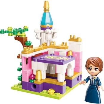 Qman Конструктор, Qman, Princess Leah, Цветен океански замък, Пролетна градина, 118 части