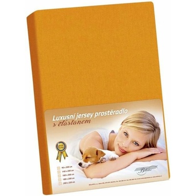 Bellatex plachta jersey s elastanom oranžová 90x200