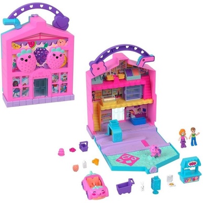 Mattel Polly Pocket Pollyville Trh s čerstvými potravinami, HRD45