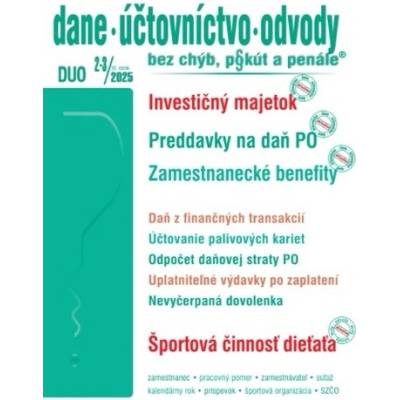 DUO č. 2-3 / 2025 - Investičný majetok a DPH