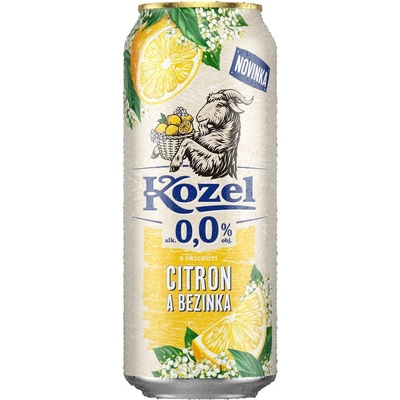 Kozel Nealko Citron & Bezinka, 4×0,5 l (4Pack (plech))