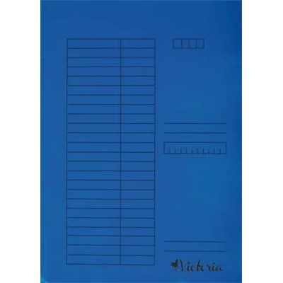 VICTORIA Картонена папка с лента, a4, victoria office, синя k1008329 (k1008329)