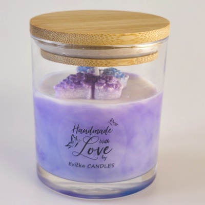 Evička Candles Šeřík mramorovaná nici 160 g