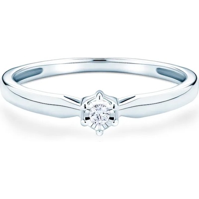 SAVICKI Годежен пръстен savicki: бяло злато. диамант