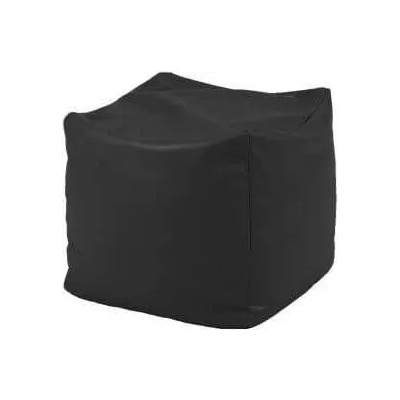 Pufrelax Пуф 130л. , Табуретка Куб XL - Teteron black, Пълнеж от Полистиролни перли, за открито