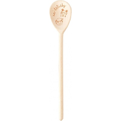 Vařečka dřevo Na dětičky 30 cm