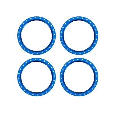 Traxxas пръстен Beadlock алуминиев син (4)