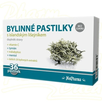 MedPharma Bylinné pastilky islandský lišejník 36ks – Zbozi.Blesk.cz