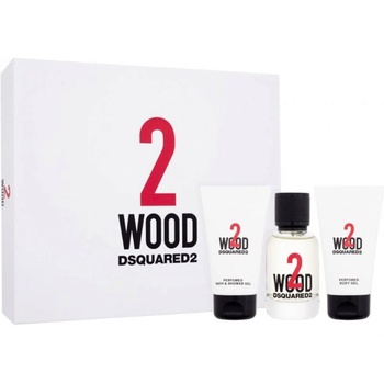 Dsquared2 DsQuared2 2 Wood Унисекс подаръчен комплект Размер EDT 50 ml + 50 ml душ гел + 50 ml лосион за тяло