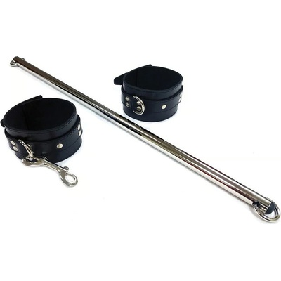 ostatní ROUGE Adjustable Leg Spreader Bar with Leather Cuffs (24-38") black