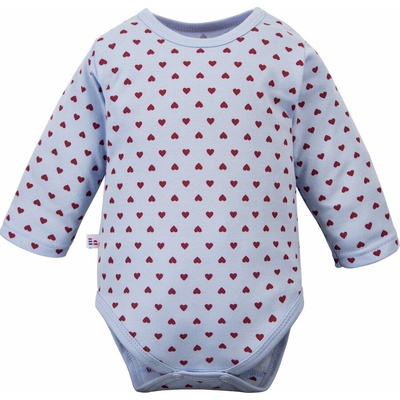 Eevi Body s dlhým rukávom LOVE modré