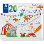 STAEDTLER Флумастри Staedtler 323, триъгълни, 20 цвята (27942-А)