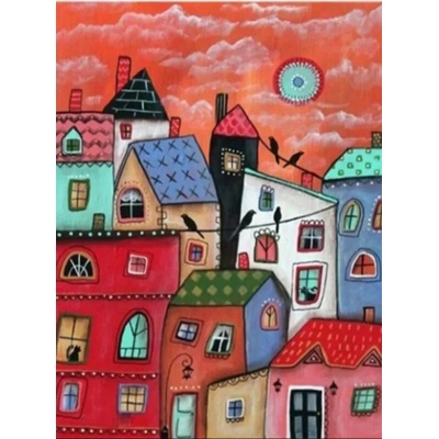 Цветен град 30/40 см