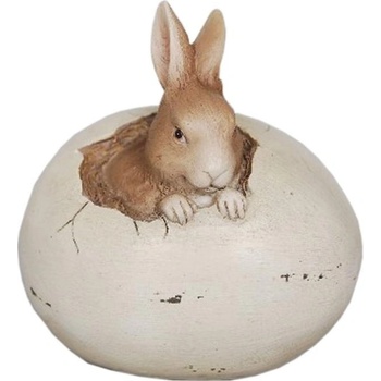 Clayre & Eef 6PR0381 Decoration rabbit 9*7*9 cm