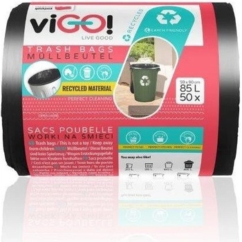 viGO! Pytle LDPE 25µm 85l 50ks černé