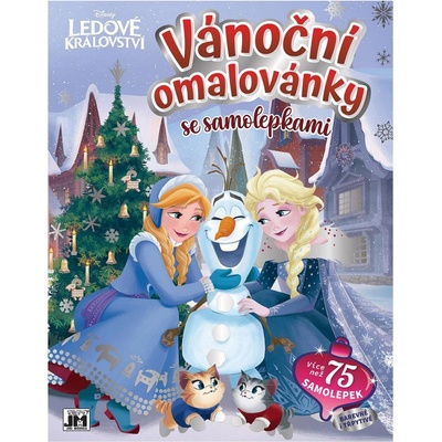 Vánoční omalovánky se samolepkami Ledové království