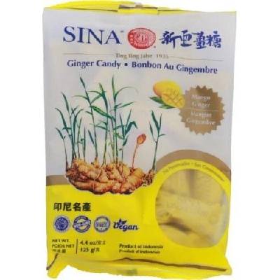 SINA zázvorové bonbony s příchutí manga 125 g