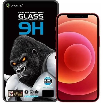 X-One Матов Стъклен Протектор за iPhone 14 Pro, X-ONE Matte 5D Glass, Черен (5903396163661)