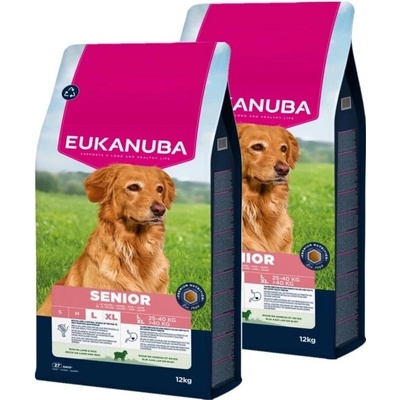 EUKANUBA Mature & Senior Large Jahňacie mäso a ryža 2 x 12 kg