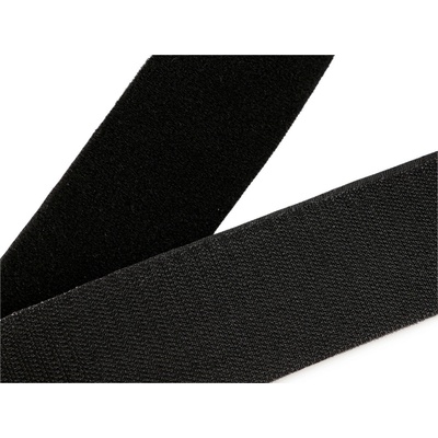 Suchý zip šíře 50 mm oboustranný, střední, černá