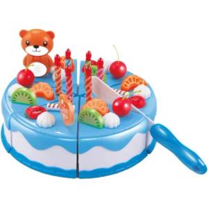 Yifeng Детска играчка Yifeng - Торта от хартия 2306U0473, със светлини и свещи (2306U0473) - baby