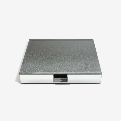 Stackers šperkovnice Glitter Glass Classic Jewellery Box Lid šedá 75473