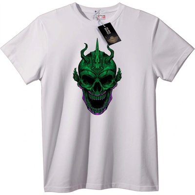 NOONEBRAND Тениска Светещ Демонски Череп - L, White