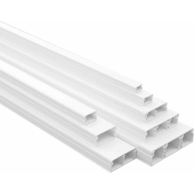 EFAPEL Кабелен канал 50 х 20 мм с два разделителя, бял (10520 cbr)