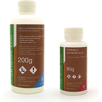 CB Resin Eco epoxidová pryskyřice licí čirá 280 g – Zboží Mobilmania