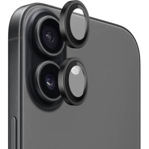 Blueo Протектор - Камера за iPhone 17 - Blueo - Оригинална метална рамка със стъклена леща - Черен
